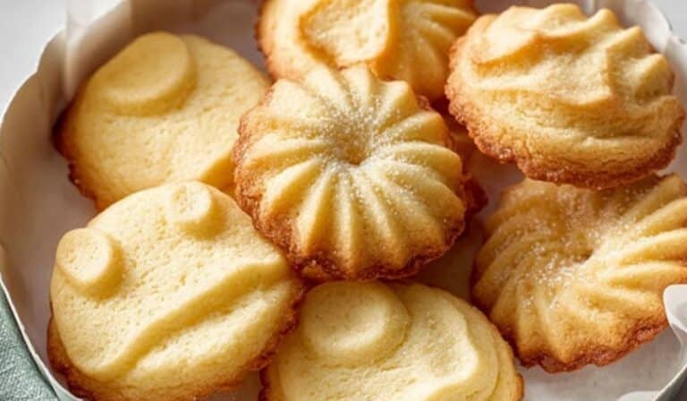Irresistibly Soft Danish Butter Cookies top view