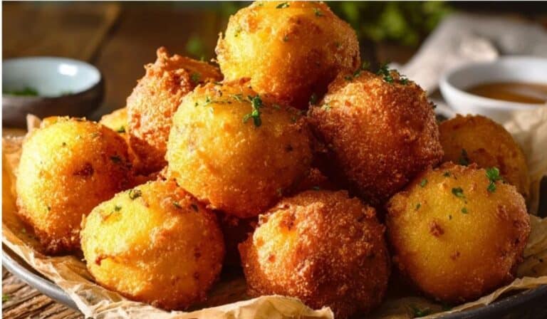 Gluten-Free Southern-Style Hush Puppies golden and crispy